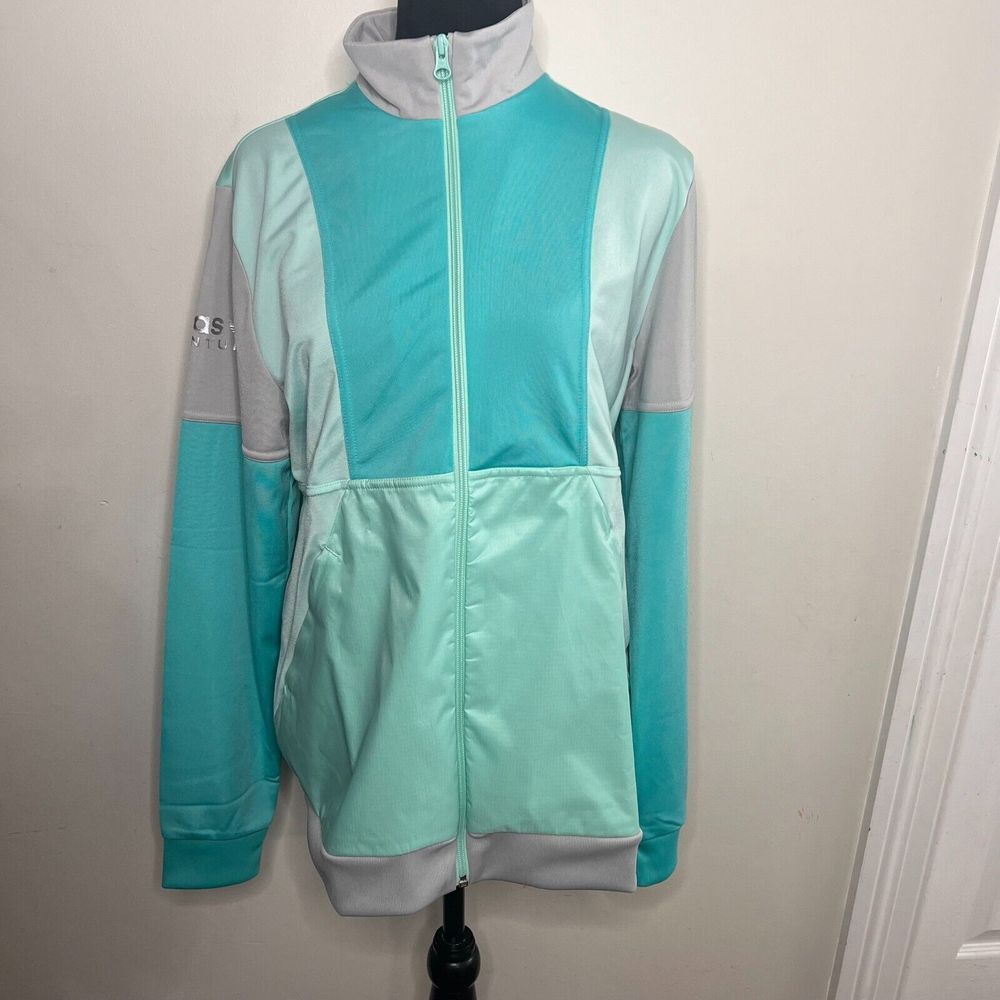 Adidas Kids Jacket Size XL Green Originals Adventure Track Top Long Sleeve NWT
